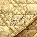 Christian Dior Canage Backpack Leather Gold Silver Auth 212907V-23