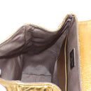 Christian Dior Canage Backpack Leather Gold Silver Auth 212907V-30