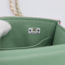 CHANEL Matelasse Hand Bag Lamb Skin 2way Pink Gold CC Auth 212908M-25