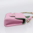 CHANEL Matelasse Hand Bag Lamb Skin 2way Pink Gold CC Auth 212908M-5