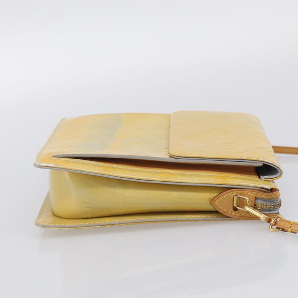 LOUIS VUITTON Monogram Vernis Motto Accessory Pouch Gris M91030 LV Auth 212909