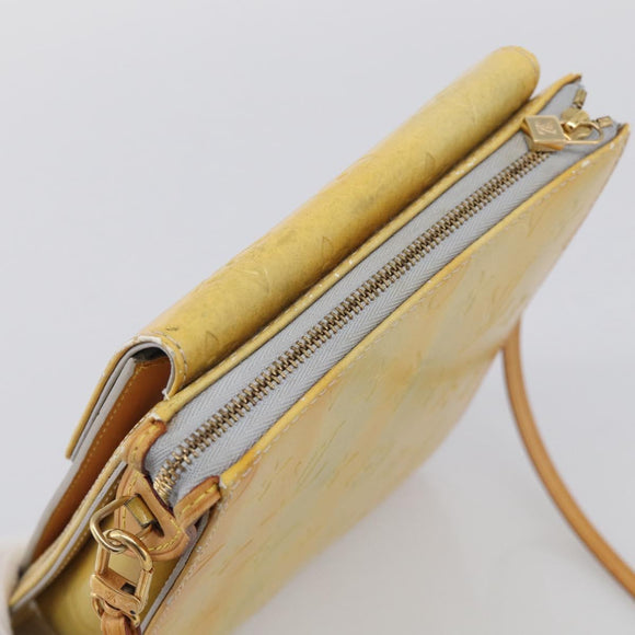 LOUIS VUITTON Monogram Vernis Motto Accessory Pouch Gris M91030 LV Auth 212909