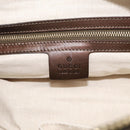 GUCCI GG Canvas Guccissima Hand Bag Leather 2way Brown Gold 269955 Auth 212912-18