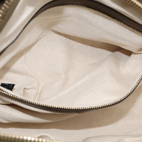 GUCCI GG Canvas Guccissima Hand Bag Leather 2way Brown Gold 269955 Auth 212912