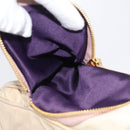 Miu Miu Vitellolux Hand Bag Leather 2way Beige Gold Auth 212913-29