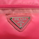 PRADA Shoulder Bag Nylon Pink Silver Auth 212914A-19