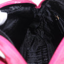 PRADA Shoulder Bag Nylon Pink Silver Auth 212914A-23
