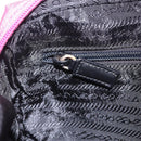 PRADA Shoulder Bag Nylon Pink Silver Auth 212914A-24