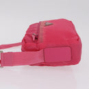 PRADA Shoulder Bag Nylon Pink Silver Auth 212914A-5