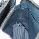 PRADA Hand Bag Saffiano leather 2way Light Blue Gold Auth 212916A-25