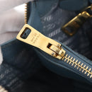 PRADA Hand Bag Saffiano leather 2way Light Blue Gold Auth 212916A-28