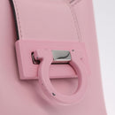 Salvatore Ferragamo Gancini Mini Hand Bag Leather Pink Auth 212917V-10