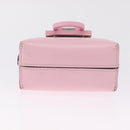 Salvatore Ferragamo Gancini Mini Hand Bag Leather Pink Auth 212917V-11