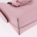 Salvatore Ferragamo Gancini Mini Hand Bag Leather Pink Auth 212917V-12