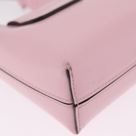 Salvatore Ferragamo Gancini Mini Hand Bag Leather Pink Auth 212917V