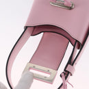 Salvatore Ferragamo Gancini Mini Hand Bag Leather Pink Auth 212917V-16