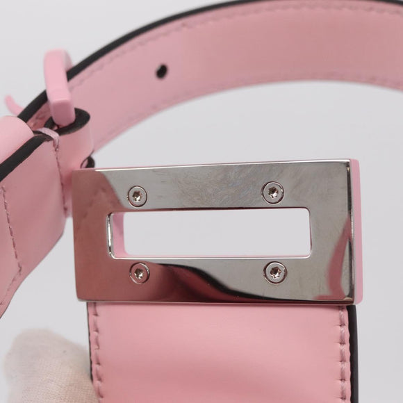 Salvatore Ferragamo Gancini Mini Hand Bag Leather Pink Auth 212917V