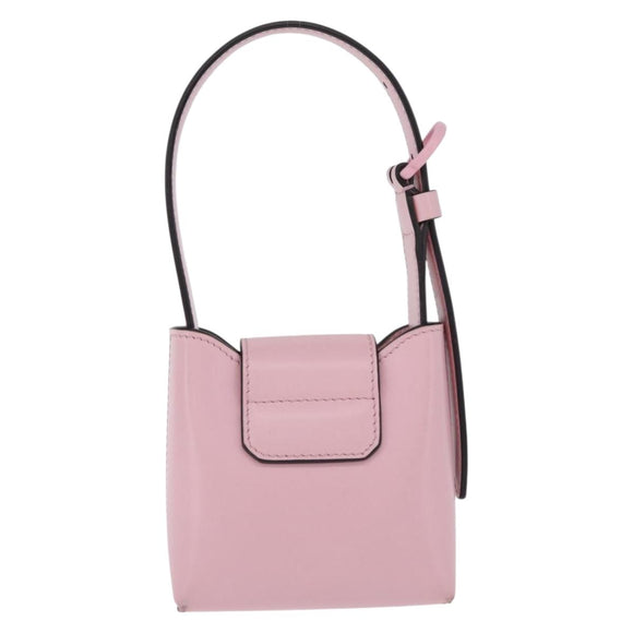 Salvatore Ferragamo Gancini Mini Hand Bag Leather Pink Auth 212917V