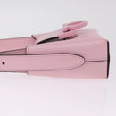 Salvatore Ferragamo Gancini Mini Hand Bag Leather Pink Auth 212917V-5