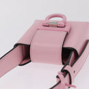 Salvatore Ferragamo Gancini Mini Hand Bag Leather Pink Auth 212917V-6