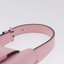 Salvatore Ferragamo Gancini Mini Hand Bag Leather Pink Auth 212917V-8