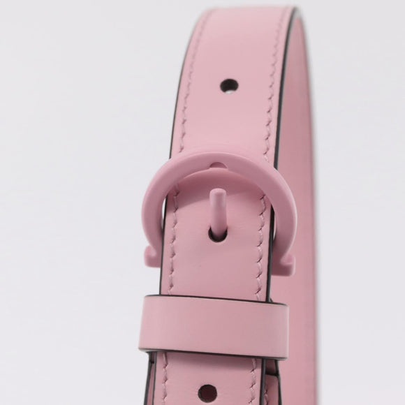 Salvatore Ferragamo Gancini Mini Hand Bag Leather Pink Auth 212917V