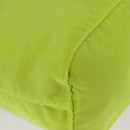 PRADA Pouch Nylon Light Yellow Auth 212918A-10