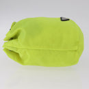 PRADA Pouch Nylon Light Yellow Auth 212918A-5