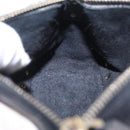 Valentino Shoulder Bag Leather Black Gold Auth 212920-23