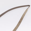 Salvatore Ferragamo Gancini Shoulder Bag Suede Beige Gold Auth 212923-8