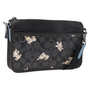 Coach Signature Shoulder Bag PVC Black Auth 212925A-1