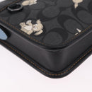 Coach Signature Shoulder Bag PVC Black Auth 212925A-12