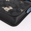 Coach Signature Shoulder Bag PVC Black Auth 212925A-13