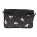 Coach Signature Shoulder Bag PVC Black Auth 212925A-2