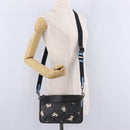 Coach Signature Shoulder Bag PVC Black Auth 212925A-24