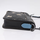 Coach Signature Shoulder Bag PVC Black Auth 212925A-4
