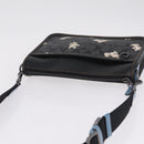 Coach Signature Shoulder Bag PVC Black Auth 212925A-6