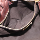 Miu Miu Vitellolux Hand Bag Leather 2way Brown Gold Auth 212926V-23