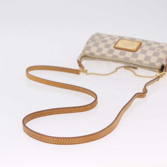 LOUIS VUITTON Damier Azur Eva Shoulder Bag 2way N55214 LV Auth 212930A