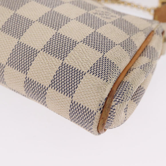 LOUIS VUITTON Damier Azur Eva Shoulder Bag 2way N55214 LV Auth 212930A