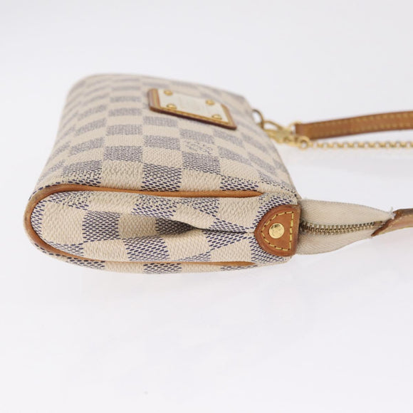 LOUIS VUITTON Damier Azur Eva Shoulder Bag 2way N55214 LV Auth 212930A