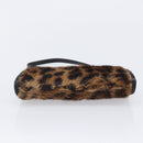 LOEWE Hand Bag Harako leather Brown Gold Auth 212938V-9