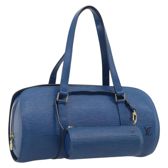 LOUIS VUITTON Epi Soufflot Hand Bag Blue M52225 LV Auth 212939A