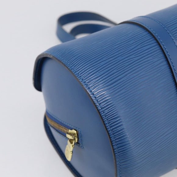 LOUIS VUITTON Epi Soufflot Hand Bag Blue M52225 LV Auth 212939A