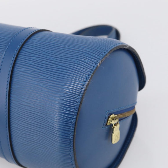 LOUIS VUITTON Epi Soufflot Hand Bag Blue M52225 LV Auth 212939A