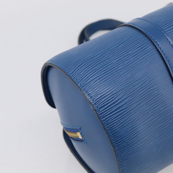LOUIS VUITTON Epi Soufflot Hand Bag Blue M52225 LV Auth 212939A