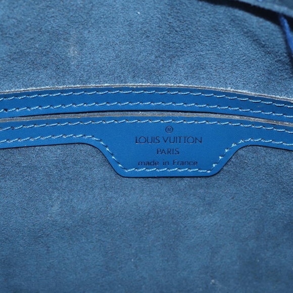 LOUIS VUITTON Epi Soufflot Hand Bag Blue M52225 LV Auth 212939A