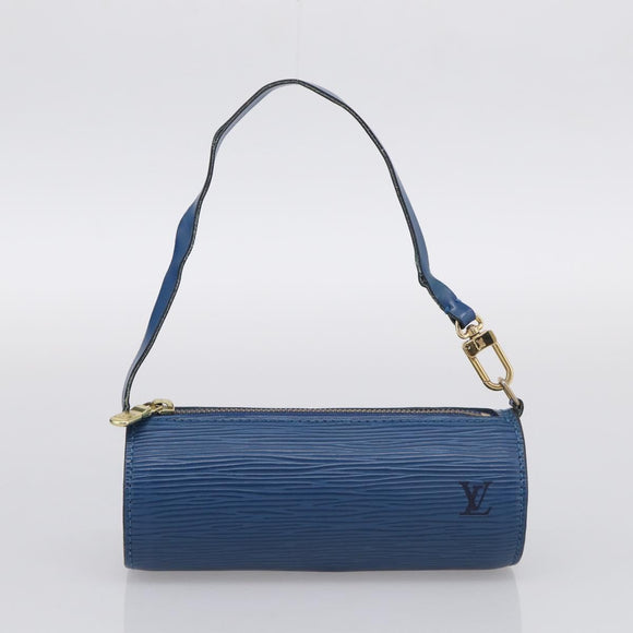 LOUIS VUITTON Epi Soufflot Hand Bag Blue M52225 LV Auth 212939A