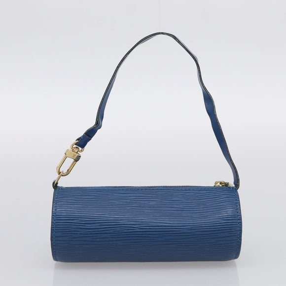 LOUIS VUITTON Epi Soufflot Hand Bag Blue M52225 LV Auth 212939A