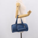 LOUIS VUITTON Epi Soufflot Hand Bag Blue M52225 LV Auth 212939A-24
